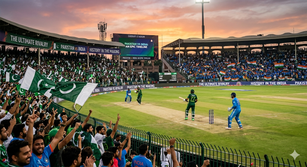 india national cricket team vs pakistan national cricket team timeline