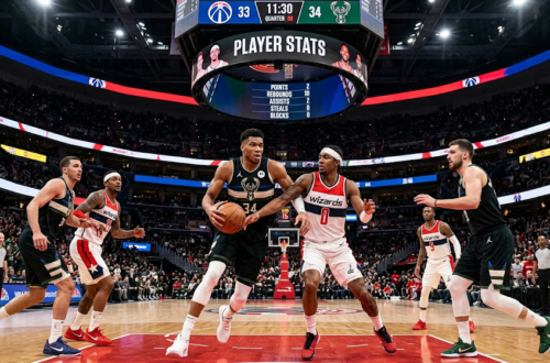 washington wizards vs milwaukee bucks match player stats