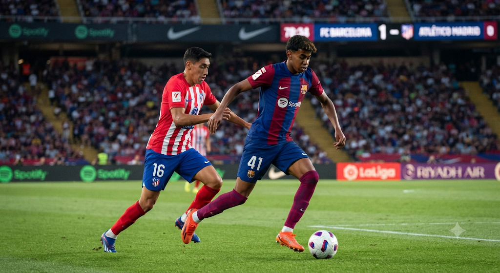 estadísticas de fc barcelona contra atlético de madrid