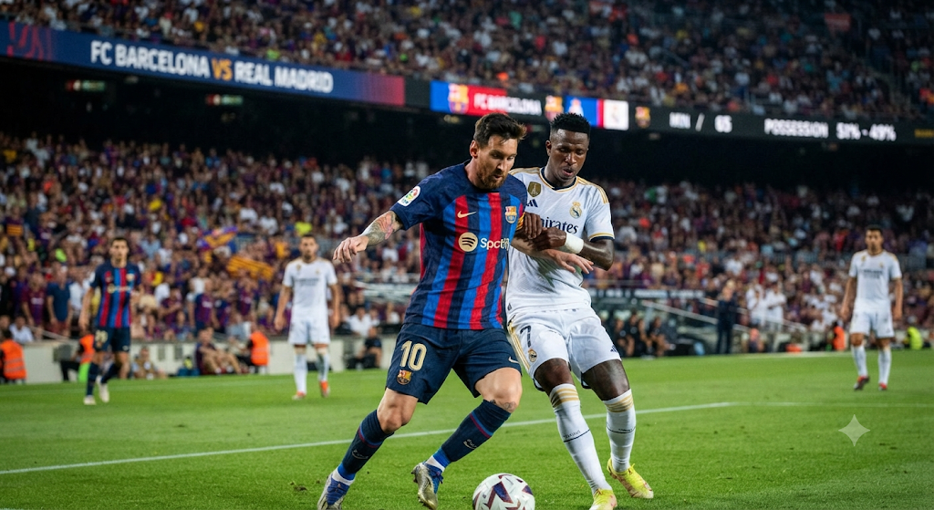 estadísticas de fc barcelona contra real madrid